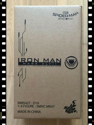 Hot Toys Mms 427 Iron Man Mark 47 Diecast Tony Stark Spider - Man Homecoming