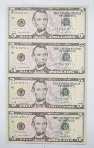 Rare Uncut Sheet - 2006 $5.  00 - Choice Unc - Never Cut By The Treasury 416