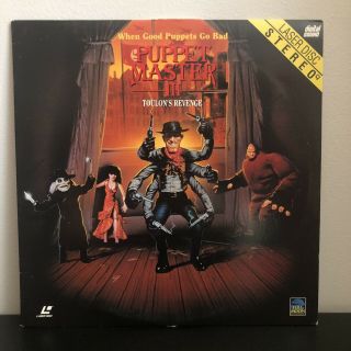 Puppet Master 3 Laserdisc Full Moon Horror Rare Cult Classic Laser Disc