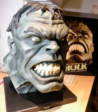 The Incredible Hulk Life - Size Bust Head By Dynamic Forces 2003