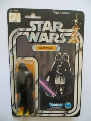 Vintage Star Wars Darth Vader Figure 12 Back B Moc 1977 1978 Anh Kenner