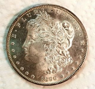 1890 - P Morgan Dollar Ch Bu,  Semi Pl To Pl Proof - Like Rare Date