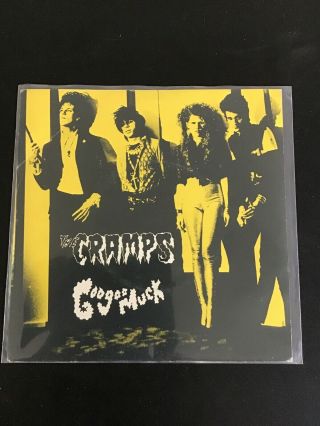 The Cramps Goo Goo Muck Yellow Vinyl Single 45 7” Rare Goth Punk Rockabilly Rock