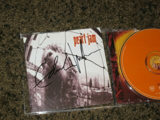 Rare Pearl Jam Eddie Vedder Signed Vs Autographed Cd