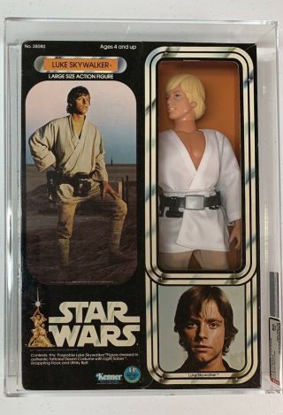 Vintage Kenner Star Wars 1978 - 12” Luke Skywalker Figure Graded Afa 80