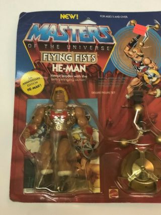 Motu,  Vintage Flying Fists He - Man,  Masters Of The Universe On Card 1985