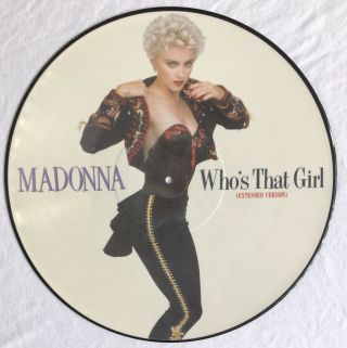 Madonna - Who’s That Girl - Very Rare Uk 12 " Picture Disc 1987 (vinyl Record) Auct