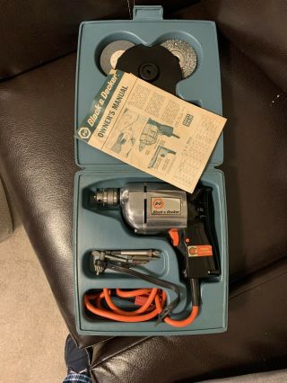 Vintage Black & Decker 234 1/4” Deluxe Variable Speed Drill Speed Control - Rare