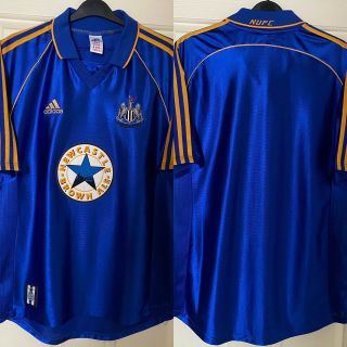 Rare Vintage Official Adidas Newcastle Utd 1999 Away Adult Large Football Shirt