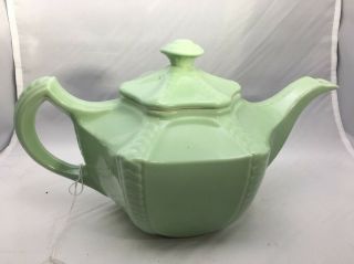 Vintage Hall Us China Rare Green Teapot & Lid Shape