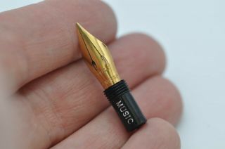 Lovely Rare Vintage Spare Osmiroid Music Fountain Pen Nib Broad Ultra Flexy Tip
