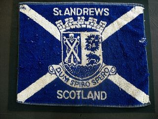 Vintage Golf Towel The Old Course At St.  Andrews Scotland 18 " X 14 "