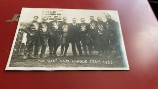 West Ham Hammers - - - Speedway - - 1933 - - - Rare - - - Team Postcard