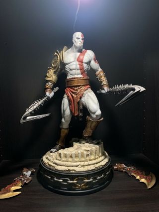 Kratos Exclusive - Sideshow Polystone Statue - God Of War Maquette