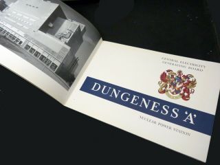 DUNGENESS ' A ' Nuclear Power Station rare c.  1966 booklet,  plans,  siting,  workings 2