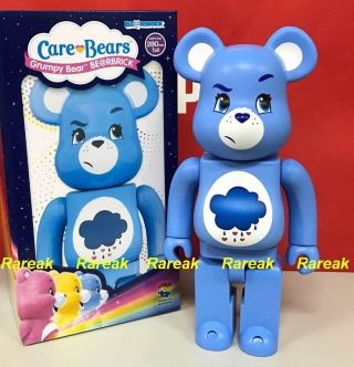 Medicom 2017 Be@rbrick America Greeting 400 Care Bears Grumpy Bear Bearbrick 1p