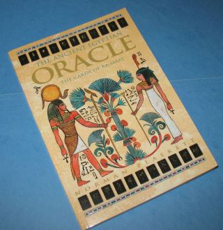 The Ancient Egyptian Oracle By Plaskett 1998 1st Ed Boxed Set Vintage Rare