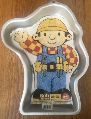 Wilton Bob The Builder Cake Pan 2002 2105 - 5025 With Insert Collectable