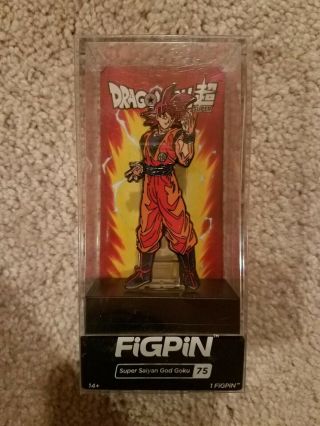 Saiyan God Goku Figpin Target Exclusive Dragonball 75 Rare