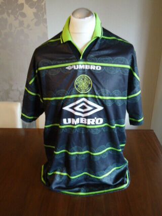 Glasgow Celtic 1998 Umbro Away Shirt Extra Large Near Rare Xl