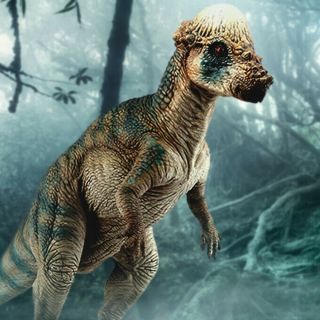Chronicle Jurassic Park The Lost World Pachycephalosaurus Pachy Dinosaur Statue