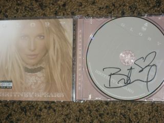 Rare Britney Spears Signed Glory Cd