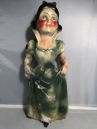 Rare Vintage Early Snow White Chalkware Disney 14 " Pretty Princess