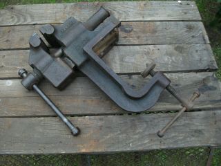 Rare Record Metalworking Vice,  Engineer,  No.  773 Extra Large Clamp,  3 1/4 " Jaws