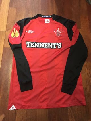 Rare Glasgow Rangers Classic 10 - 11 Vintage Gk Football Jersey Shirt Top Umbro
