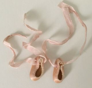 1 Pair Vintage Doll Cloth 1 " Ballet Slippers For 7 - 8 " Dolls Betsy Mccall Size