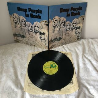 Deep Purple In Rock Lp Rare 1970 1st Press Uk No Emi Nm Vinyl Ex Cover