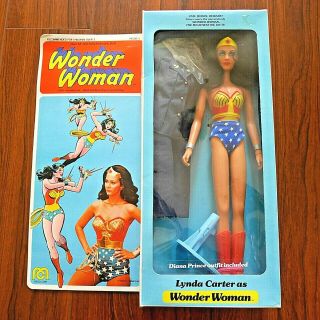 1976 Mego Wonder Woman Lynda Carter Doll Figure Vintage