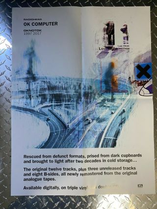 Radiohead Ok Computer - Rare - Promo Poster 24 " X18 "