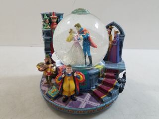 Disney Once Upon A Dream Sleeping Beauty Musical Water Snow Globe - Rare