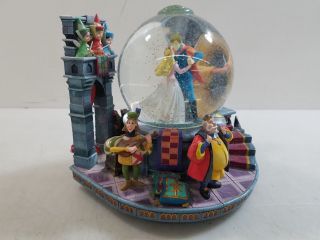 Disney Once Upon a Dream Sleeping Beauty Musical Water Snow Globe - Rare 2