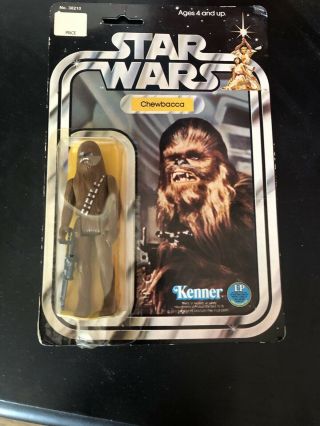 Star Wars Chewbacca 12 Back Carded Vintage Action Figure Moc