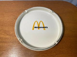 Vintage Mcdonalds Fast Food Restaurant Cermic China Ashtray Rare