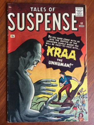 Rare 1961 Silver Age Tales Of Suspense 18 Kraa Complete