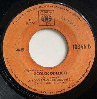 Otto Vargas & Su Orquesta - Sicolocodelico - Rare Costa Rica Latin Boogaloo