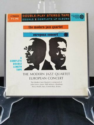 Modern Jazz Quartet - European Concert - Reel To Reel 4 Track 7.  5 Ips Stereo - Rare