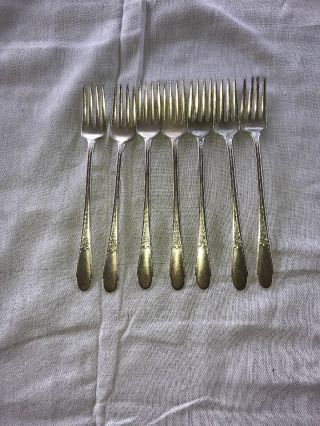 Wm Rogers And & Son Silver Plate Flatware Dinnner / Grill Fork Your Pick