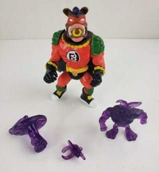Teenage Mutant Ninja Turtles Sewer Heroes Mighty Bebop Playmates Complete Rare