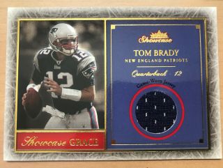 Tom Brady Game Jersey 2004 Fleer Showcase Grace Gold Ssp /71 Very Rare