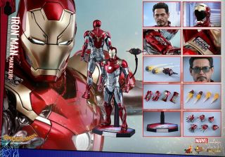 Hot Toys Diecast Spiderman Homecoming Iron Man Mark Xlvii 47 Diecast Mms427d19
