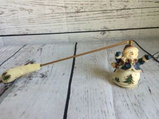 Vintage Christmas Snow Man Candels Candle Extinguishing Snuffer