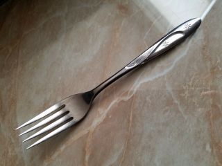 Antique Vintage Collectible Fork 6.  75 " Americana Star Stainless Steel - Usa