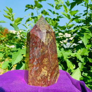 1670g Rare Natural Red And Green Epidote Crystal Spots Heal Lp179