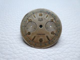 Very Rare Vintage Gub Glashutte Chronograph Dial To Men 