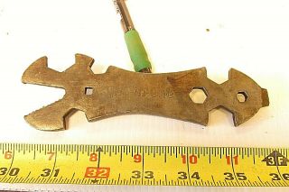 Old Antique 10 In One Multi Wrench Tool Gator,
