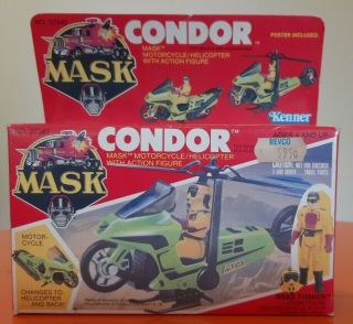 M.  A.  S.  K.  Condor Motorcycle Box Misb Kenner 1985 Mask Series 1